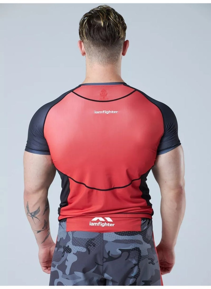 iamfighter Men’s MMA Compression Training T-Shirt – Breathable Athletic Top for Gym, CrossFit, Boxing & Combat Sports - Image 3
