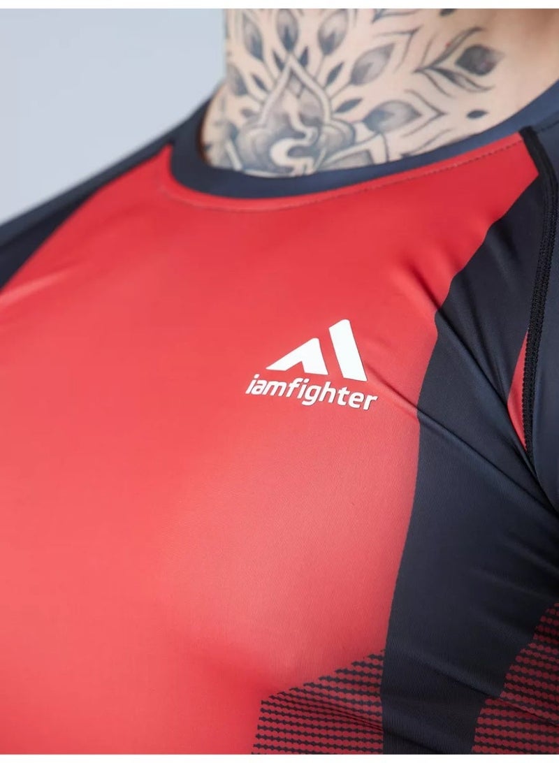iamfighter Men’s MMA Compression Training T-Shirt – Breathable Athletic Top for Gym, CrossFit, Boxing & Combat Sports - Image 5