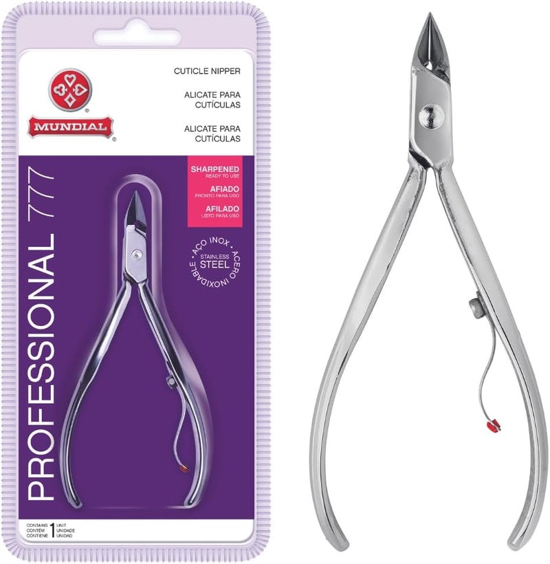 Mundial Professional Cuticle Nipper No. 777 - Stainless Steel Nail Pliers - Image 2