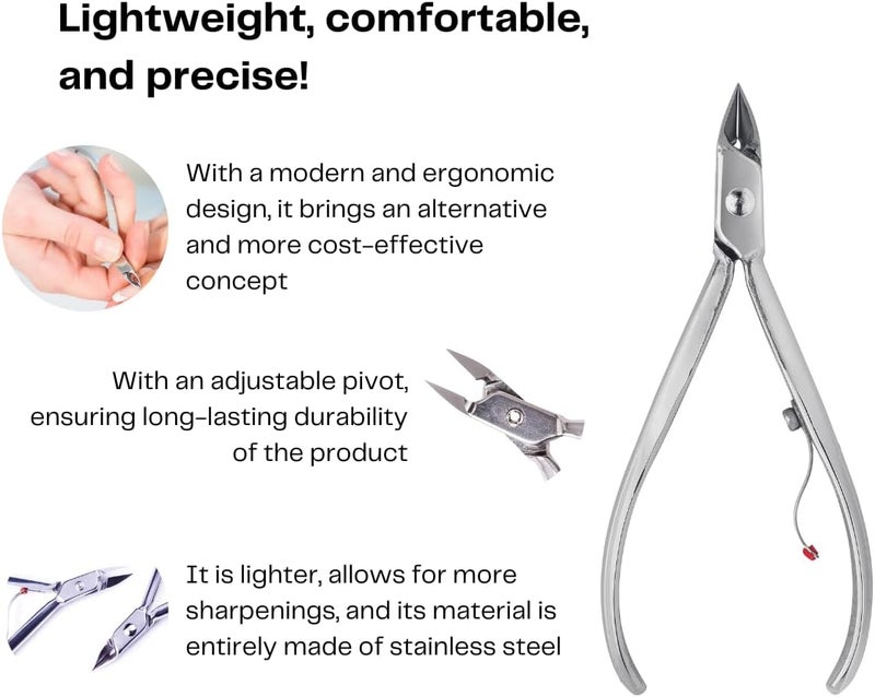 Mundial Professional Cuticle Nipper No. 777 - Stainless Steel Nail Pliers - Image 3