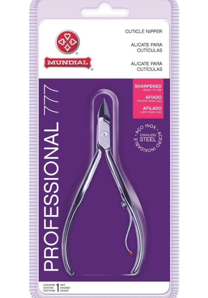 Mundial Professional Cuticle Nipper No. 777 - Stainless Steel Nail Pliers - Image 1
