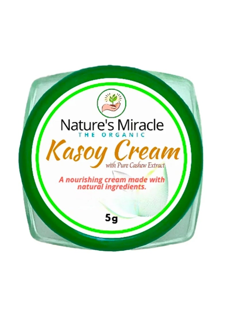 Kasoy Cream Nature's Miracle 5g (Nourishing cream made with natural ingredients)