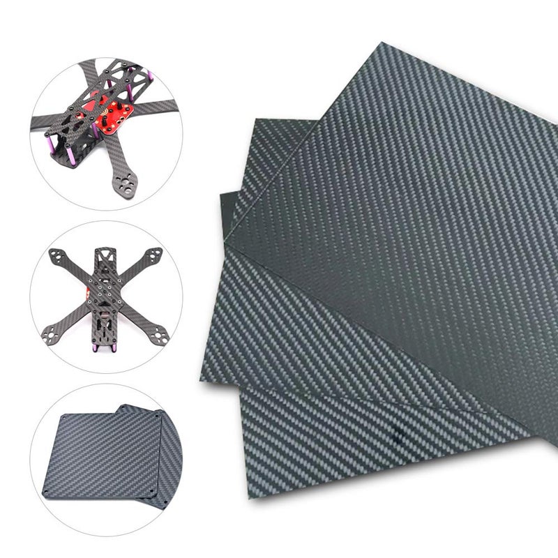 Cisture 200 X 300 X 1 MM Carbon Fiber Sheets 100% 3K Twill Matte Carbon Fiber Plate - Image 2