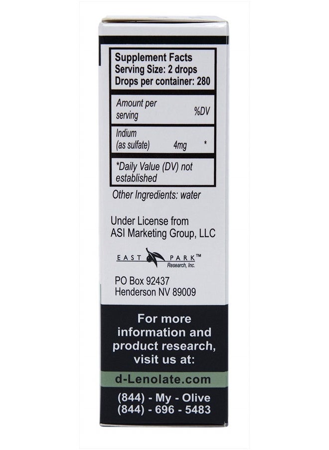 East Park Research - Indium XL - Anti-Inflammatory, Antioxidant and Anti-Aging Supplement - 12 Milliliter