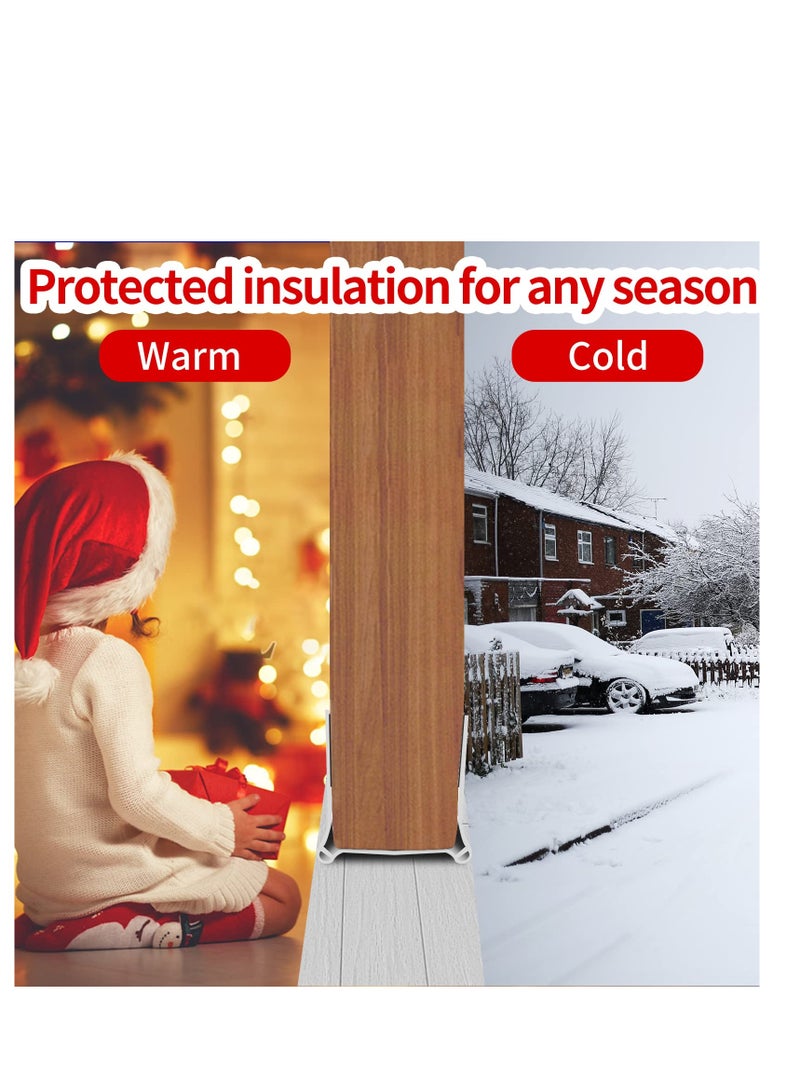 Zikra Door Draft Stopper Cuttable Under Seal Strong Adhesive for Bottom of Exterior Interior Doors 96CM Length - Image 3