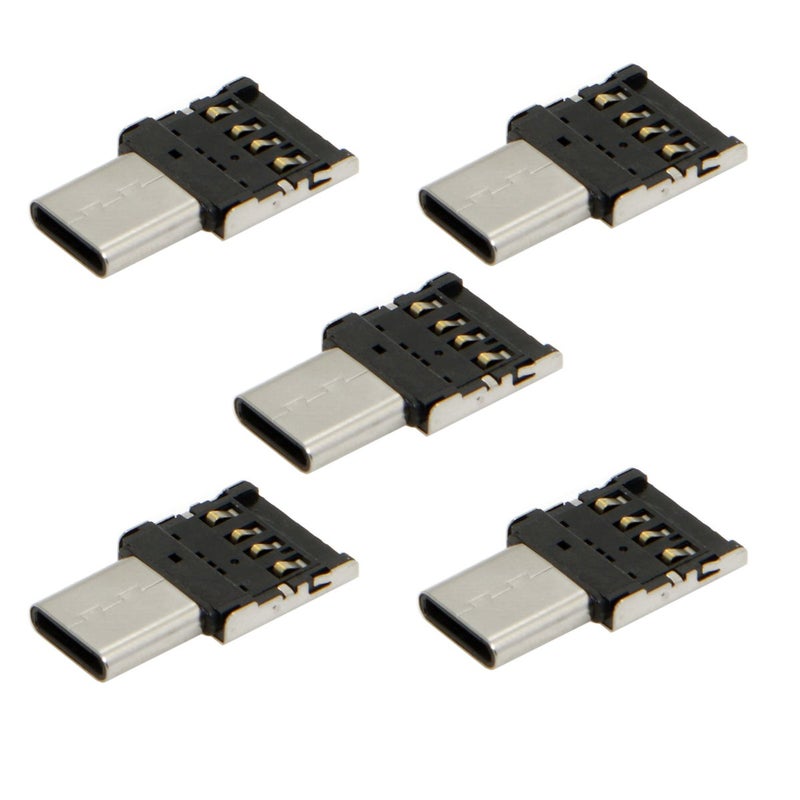 chenyang 5 Pack USB C OTG Adapter USB C Male to USB 20 Female Ultra Mini Size Connector Adapter - Image 2