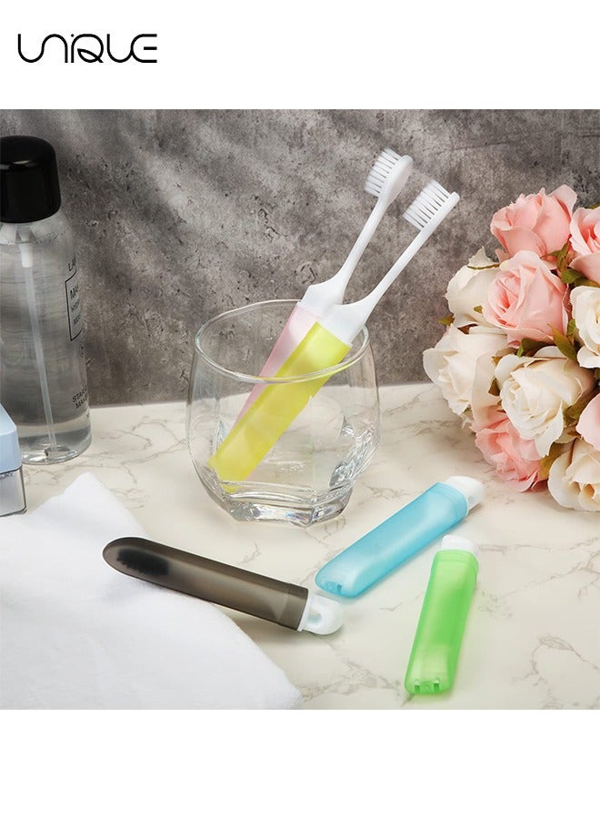 Unique Travel Mini Folding Toothbrush With Box - 5 Pieces  - Image 5