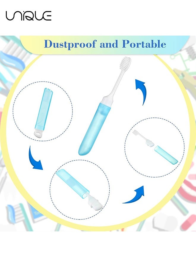 Unique Travel Mini Folding Toothbrush With Box - 5 Pieces  - Image 4