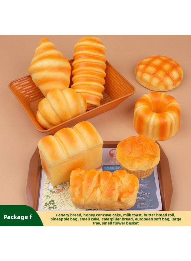 Simulation Bread For Pretend Play, Stress Relief, Kneading Fun, Decompression Food, Bread Photography Props, Simulation Ornaments Wholesale