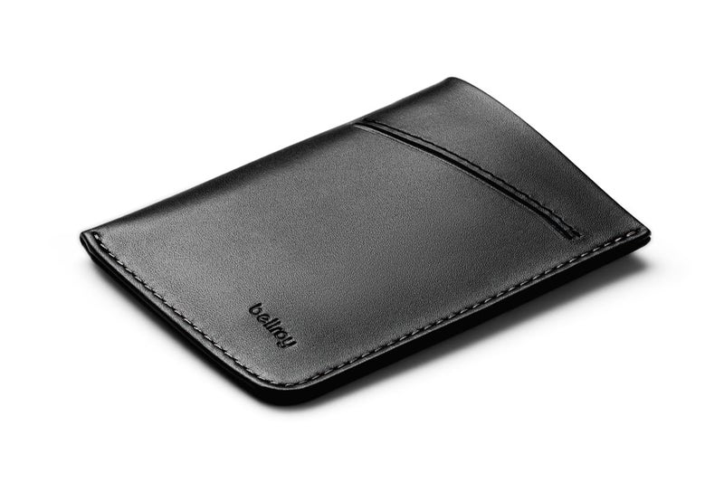 Bellroy Card Sleeve (Premium Leather Card Holder or Minimalist Wallet, Holds 2-8 Cards or Business Cards, Folded Note Storage) - Black - Image 1