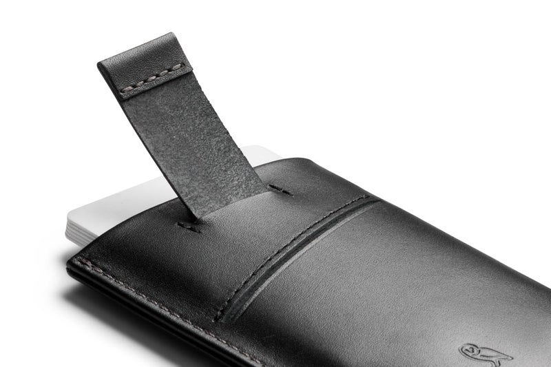 Bellroy Card Sleeve (Premium Leather Card Holder or Minimalist Wallet, Holds 2-8 Cards or Business Cards, Folded Note Storage) - Black - Image 5