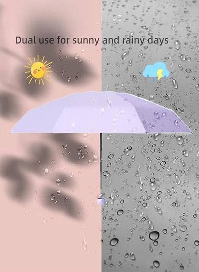 Zorzel Mini Travel Umbrella, Small Compact Portable Umbrella for Sun and Rain, Windproof Parasol with 99% UV Protection for Women and Men - Multicolor - Image 3