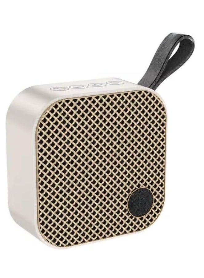 Hoco HC22 Wireless Bluetooth Speaker High Quality Auspicious Outdoor Portable Mini Audio 1200mAh Speaker Cai De Som Support TF Card/FM/TWS - Beige - Image 1