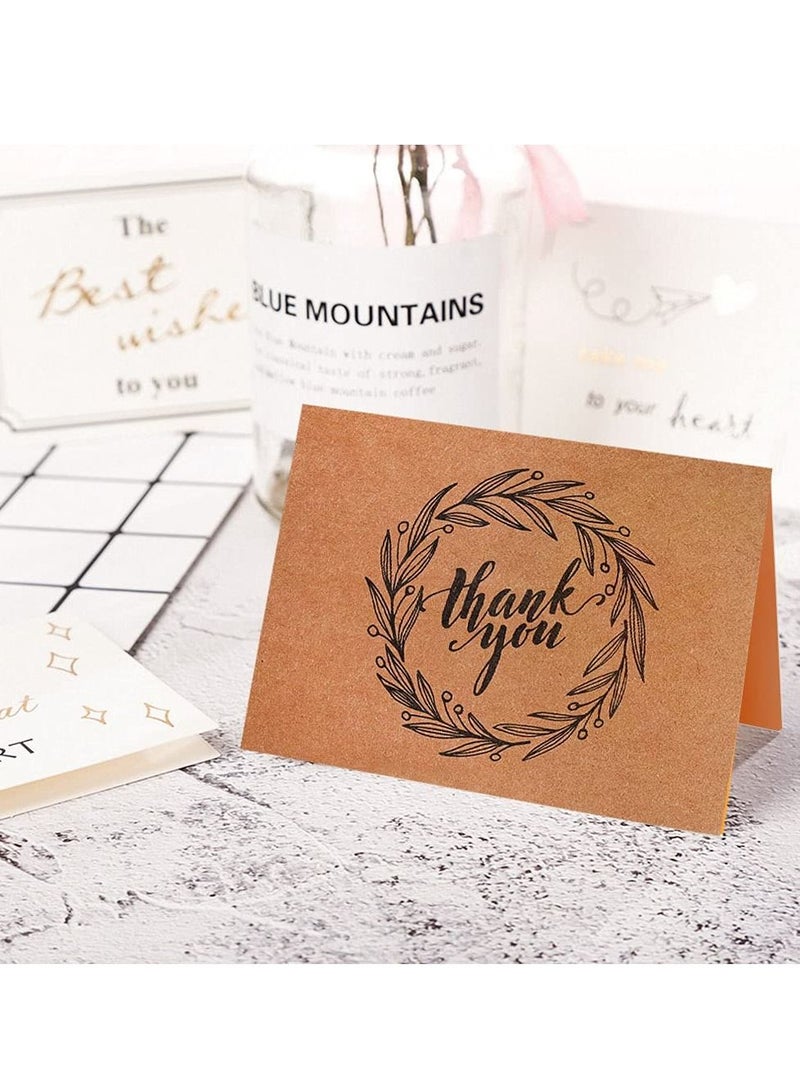 8 Sets of Thank You Cards  with Envelope  Thank You Greeting Cards and Stickers Perfect for Kids  Teacher's Day  Birthday  Graduation  Wedding  Mother's Day  etc. (24 Pieces) - Image 4