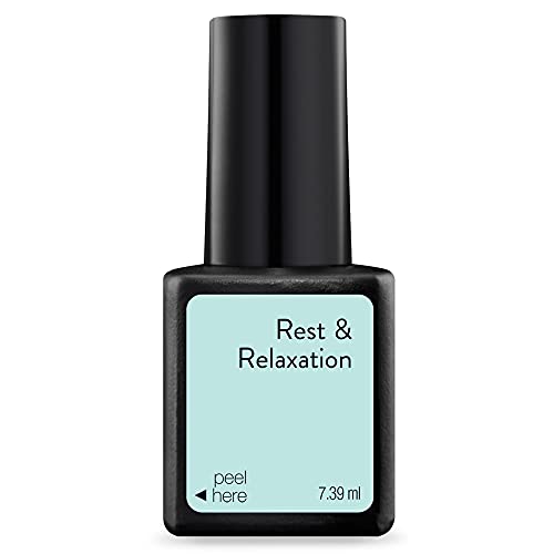 Sensationail Rest Relax Light Blue Green At Home Gel QuickCure Polish Glossy LongLasting No Dry Time Long Lasting Chip Resistant 033 Fl Oz - Image 1