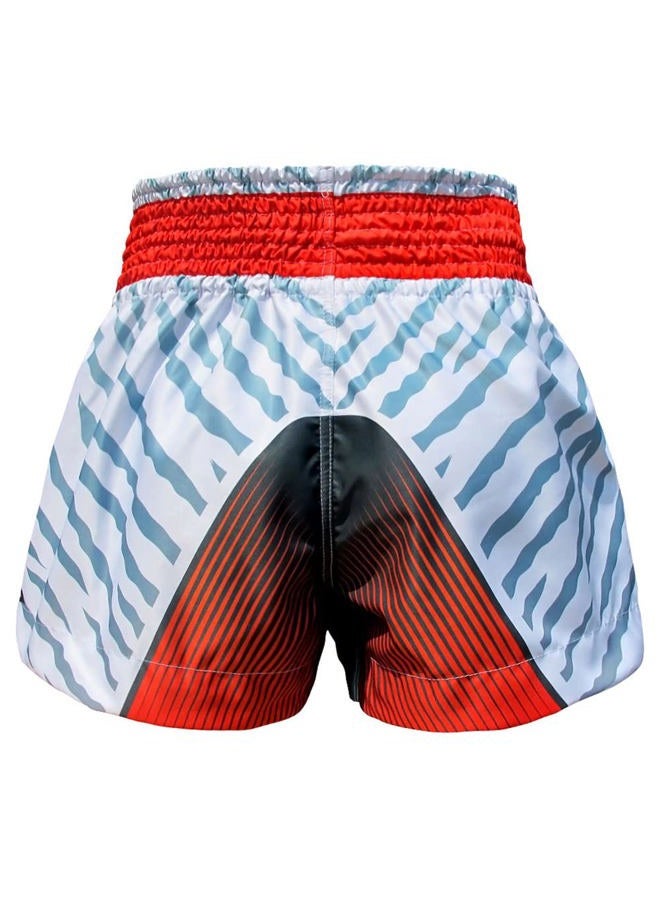 Tuff Sport Boxing Muay Thai Shorts Tiger Kick Martial Arts Training Gym Clothing Trunks, Gray Tiger, S - Image 4