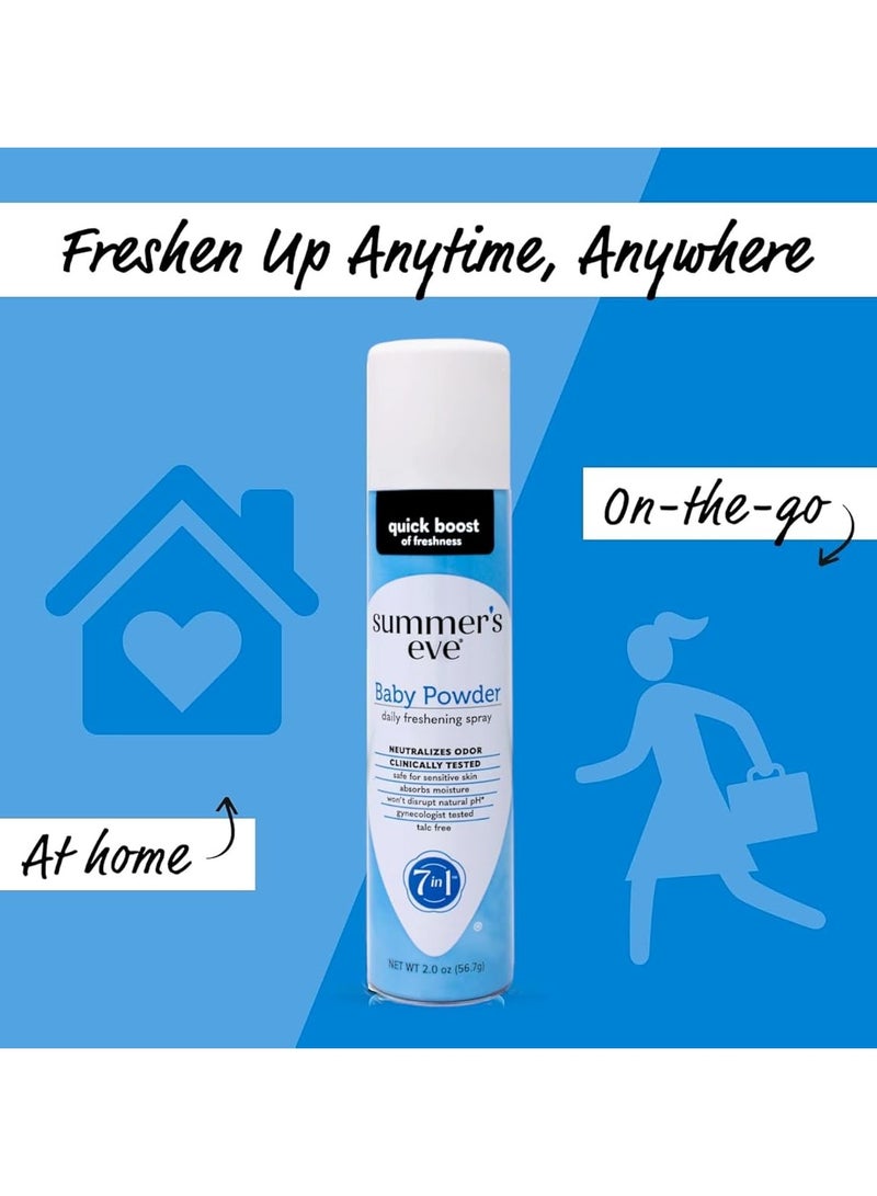 Summer's Eve Feminine Deodorant Spray Baby Powder 2 oz - Image 4