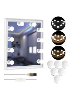 Raxoom 10-Piece LED Vanity Dimmable Mirror Light Set White 50x45x38mm  - Image 4