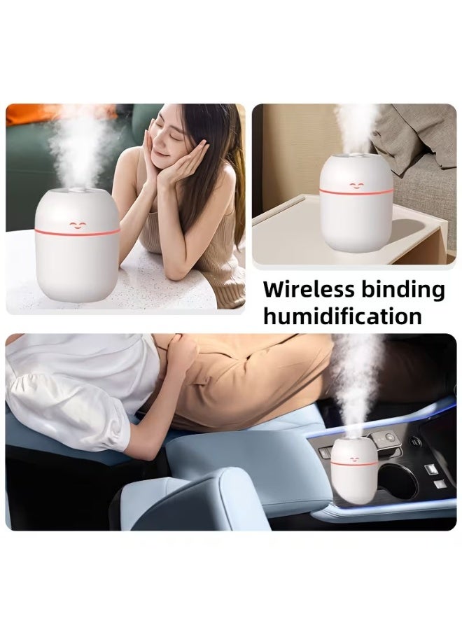 Goolsky 1pc Silent Humidifier with Night Light - No Fog, Compact Design for Baby'S Breathing, Moisturizing & Caring, Perfect for Bedrooms & Offices, Ideal Spring Festival Gift, Portable Humidifier, Office Humidity Solution, Modern Humidifier, Smooth Surface Humidifier - Image 5