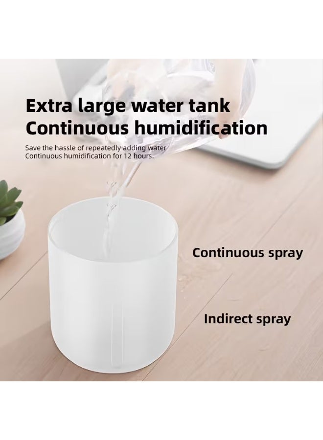 Goolsky 1pc Silent Humidifier with Night Light - No Fog, Compact Design for Baby'S Breathing, Moisturizing & Caring, Perfect for Bedrooms & Offices, Ideal Spring Festival Gift, Portable Humidifier, Office Humidity Solution, Modern Humidifier, Smooth Surface Humidifier - Image 4