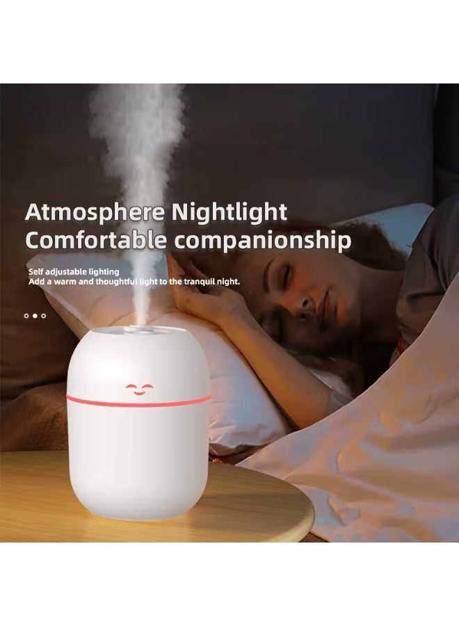Goolsky 1pc Silent Humidifier with Night Light - No Fog, Compact Design for Baby'S Breathing, Moisturizing & Caring, Perfect for Bedrooms & Offices, Ideal Spring Festival Gift, Portable Humidifier, Office Humidity Solution, Modern Humidifier, Smooth Surface Humidifier - Image 1
