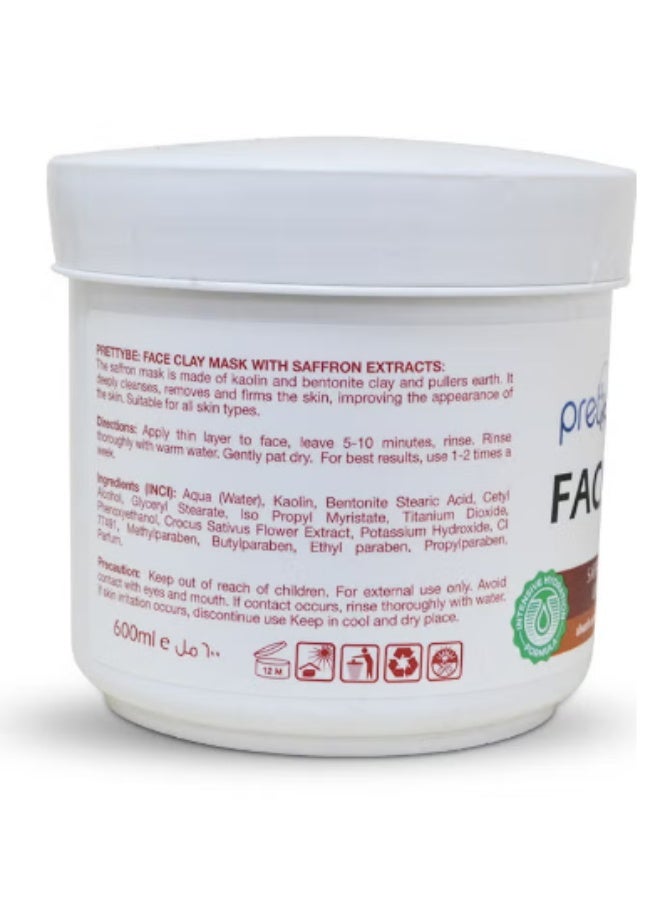prettyBe Face Mask with Saffron Extract 600ml - Image 2