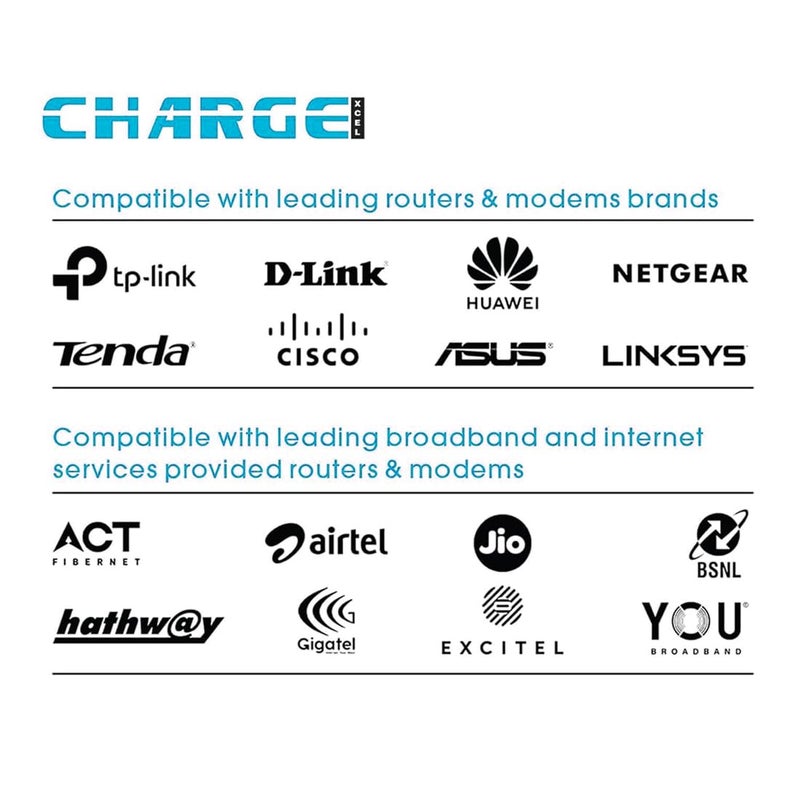 ChargeXcel Mini UPS for WiFi Router, Modem, Set Top Box, CCTV Camera, Biometric | 12V/9V/5V DC Output | Power Backup Upto 4 Hours| miniUPS Support Upto 0.5A to 2A | WiFi UPS Power Backup - Image 5