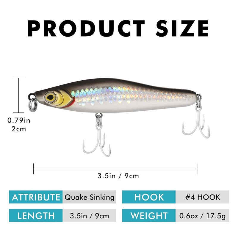 TRUSCEND Easy Catch Swimmax, Magic Noisy Turbulent Wiggling and Vibrating Actions for More Bites, Segmented Swimbait Jointed by Dyneema Strongest Fiber, Lifelike Fishing Lures for Relax Family Fishing - Image 2