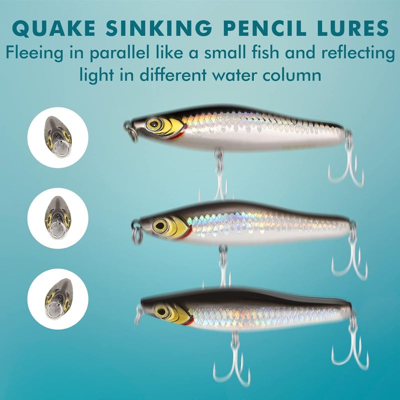 TRUSCEND Easy Catch Swimmax, Magic Noisy Turbulent Wiggling and Vibrating Actions for More Bites, Segmented Swimbait Jointed by Dyneema Strongest Fiber, Lifelike Fishing Lures for Relax Family Fishing - Image 4
