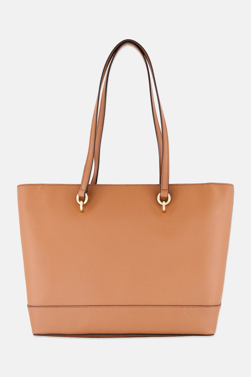 Michael Kors Women Brand Logo Tote Bag 40 L x 27 H x 14 W cm, Brown - Image 3