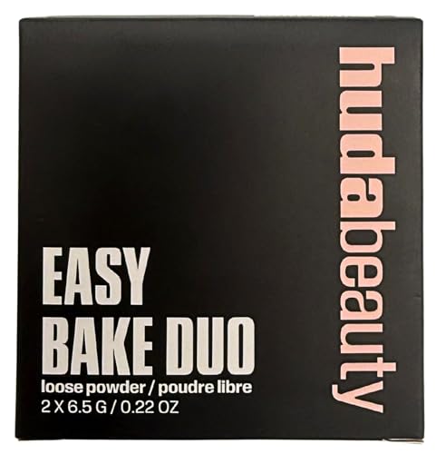 Huda Easy Bake Duo Loose Powder Set Pink Pumpkin Pink Velvet CookiePumpkin Pie 2 x 65 g 2 x 022 oz - Image 1