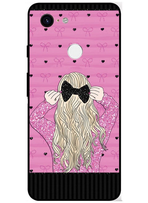Protective Case Cover For Google Pixel 3 XL Smart Series Printed Protective Case Cover for Google Pixel 3 XL Black Ribbon Girl