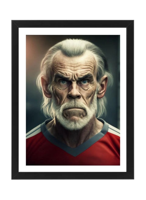 Gareth Bale OLD AI Generated , Artificial Intelligence, Poster with Frame 30x40cm