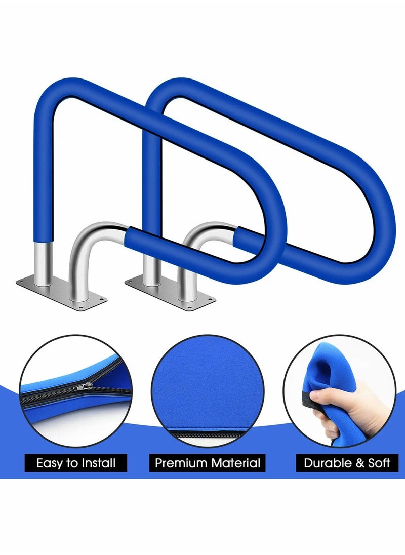 KASTWAVE - Pool Handrail Cover, Pool Rail Grip Hand Rail Covers, Safety Grip Sleeve with Zipper, Neoprene Hand Grip Rail Slip Cover for Swimming Pool Inground Ladder Handles Hand Railing Covers Grips (4 Feet) - Image 1