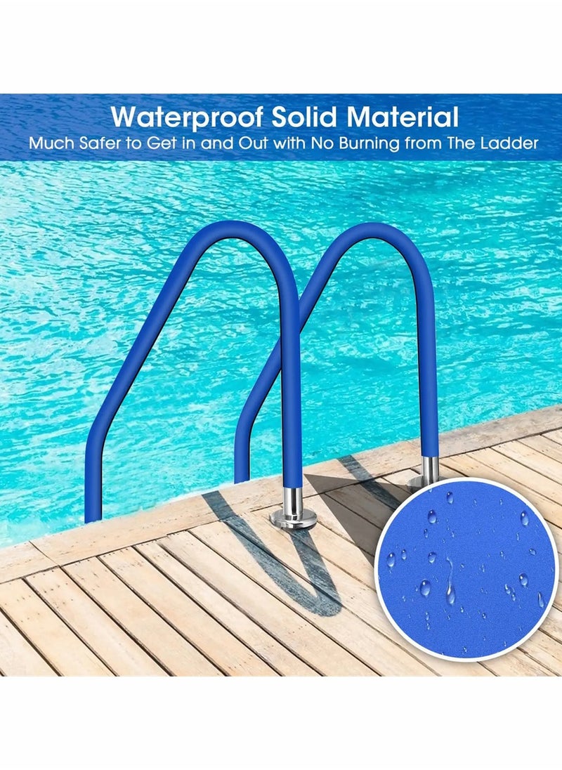 KASTWAVE - Pool Handrail Cover, Pool Rail Grip Hand Rail Covers, Safety Grip Sleeve with Zipper, Neoprene Hand Grip Rail Slip Cover for Swimming Pool Inground Ladder Handles Hand Railing Covers Grips (4 Feet) - Image 1