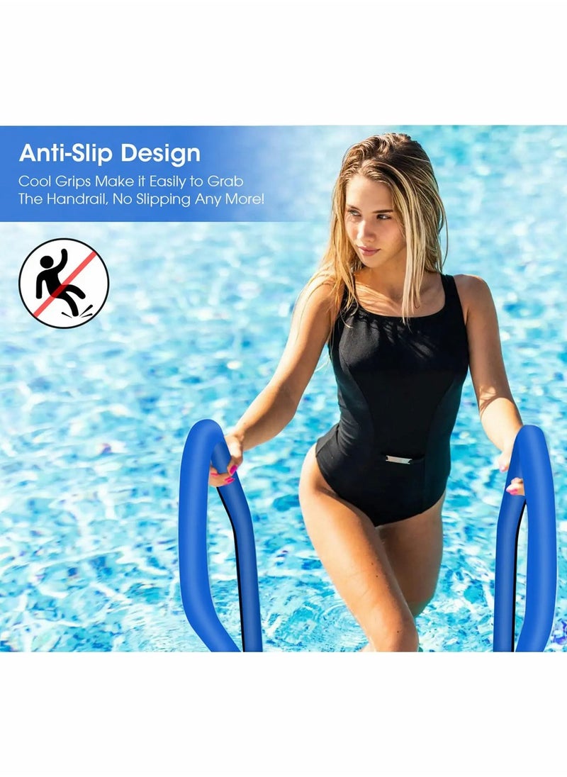 KASTWAVE - Pool Handrail Cover, Pool Rail Grip Hand Rail Covers, Safety Grip Sleeve with Zipper, Neoprene Hand Grip Rail Slip Cover for Swimming Pool Inground Ladder Handles Hand Railing Covers Grips (4 Feet) - Image 1