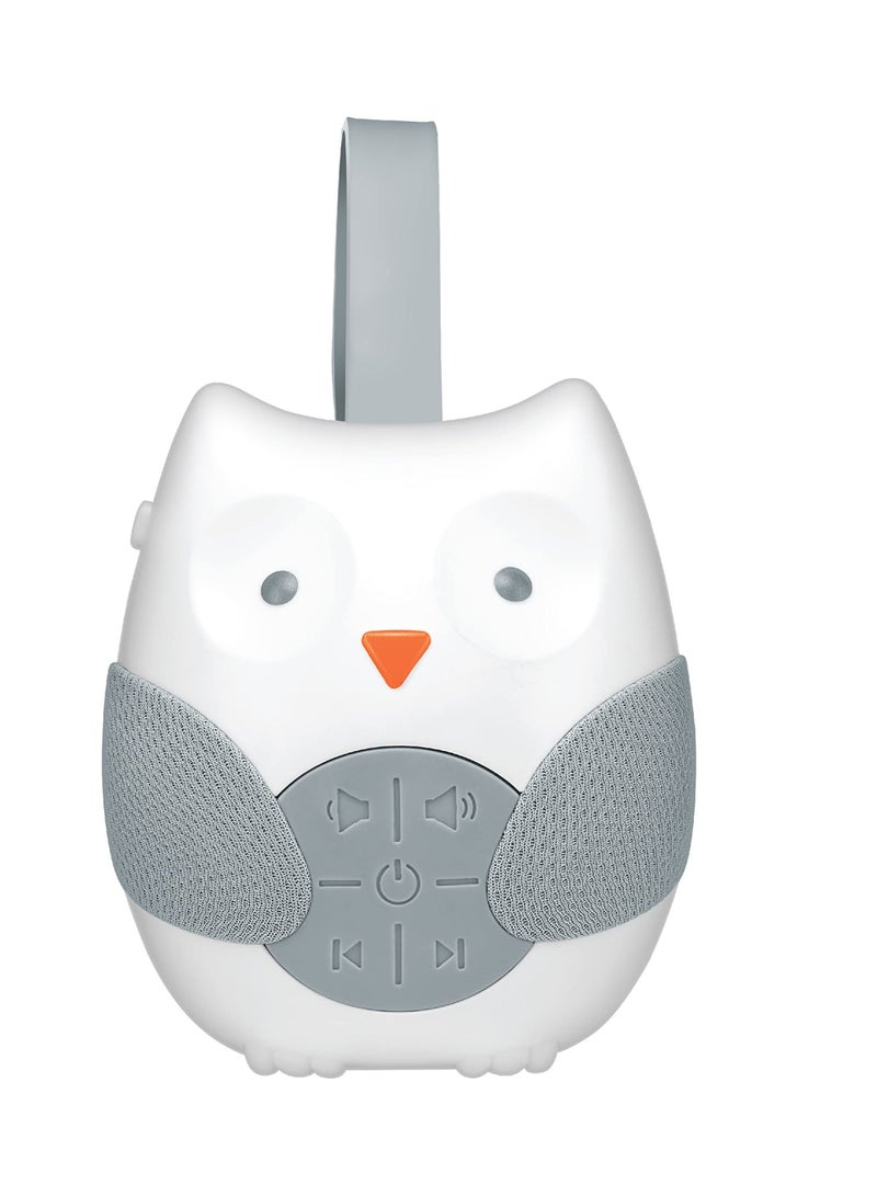 XiuWoo Soothing Sounds Baby Lullaby Sound Machine Speaker with 12 Customizable Timer Fun and Cute Owl Design Hanging Loop Stroller, Carrier, Crib, Car Seat Portable Travel Battery - Image 1