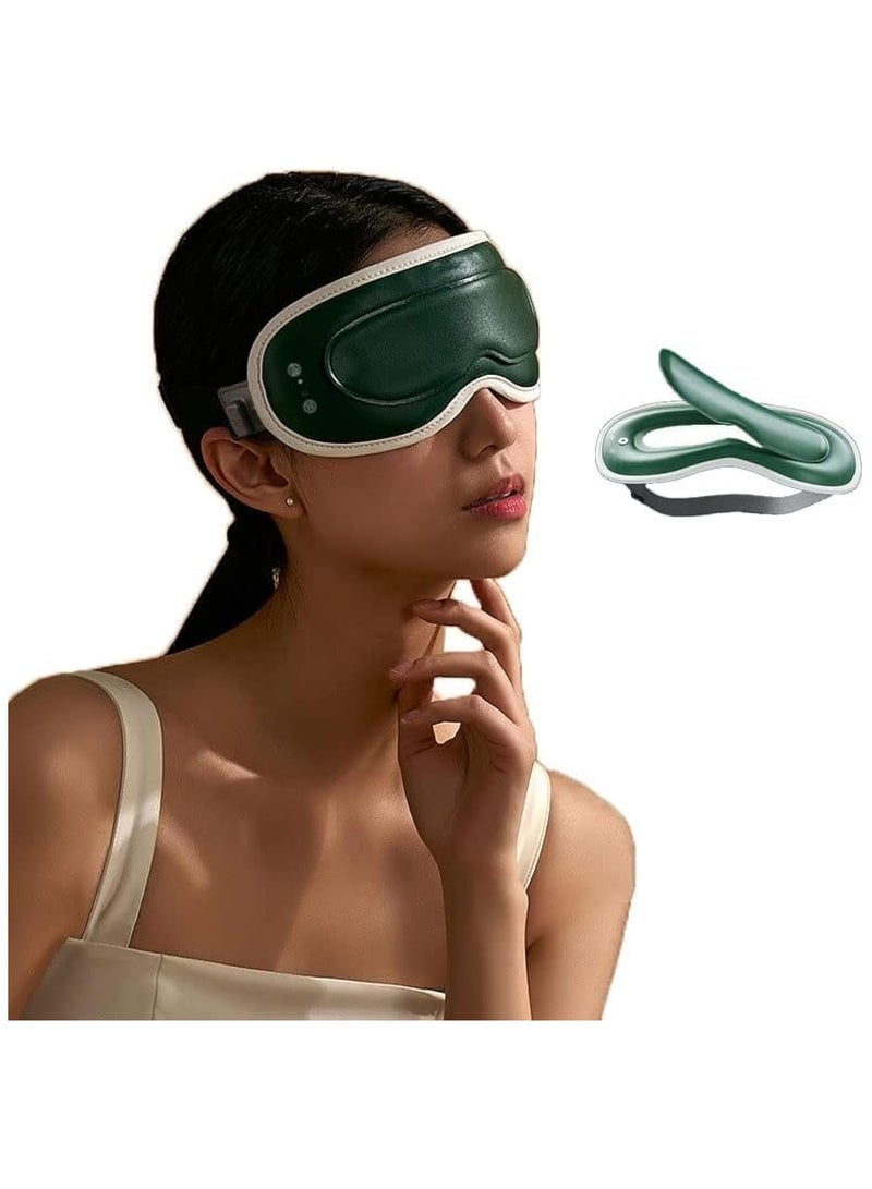 3d Eye Massager with Warm/Cold Compress Portable Detachable Eye Mask Rechargeable with 7 Massage Modes Heated Eye Massager for Dry Eyes Eye Fatigue Dark Circles for Office Traveling - Image 1