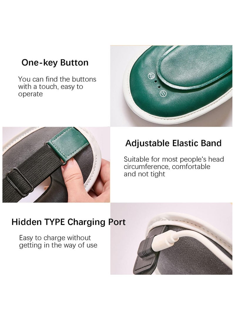 3d Eye Massager with Warm/Cold Compress Portable Detachable Eye Mask Rechargeable with 7 Massage Modes Heated Eye Massager for Dry Eyes Eye Fatigue Dark Circles for Office Traveling - Image 4