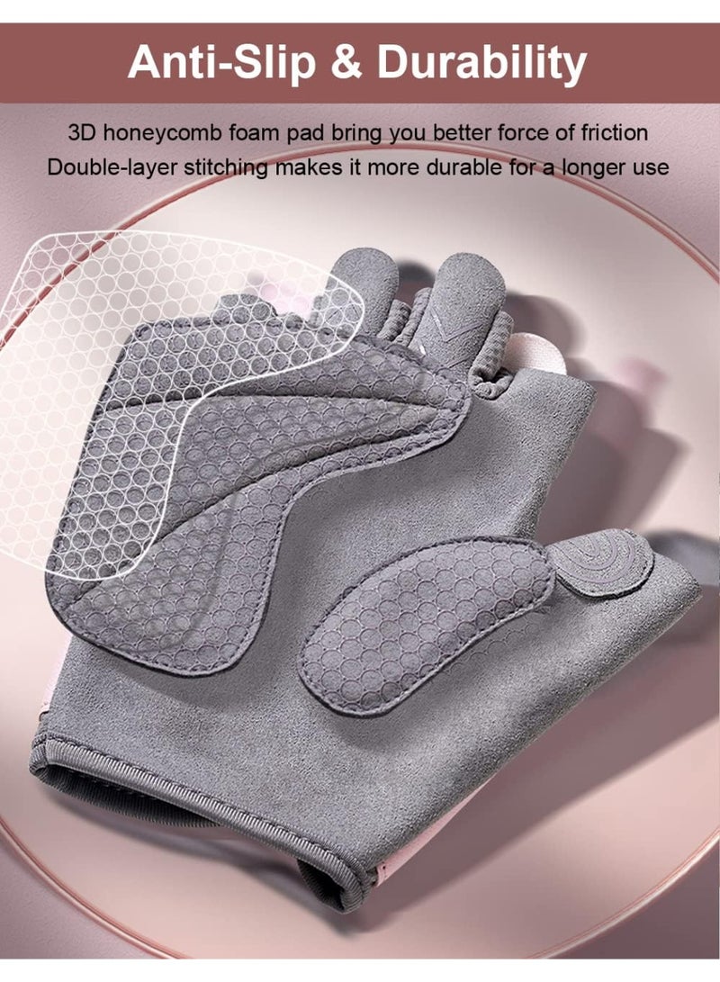 RADIANCES Workout Gloves for Women and Men, Breathable Weight Lifting Gloves for Gym Exercise, Fitness, Training, and Cycling, with Excellent Grip and Cushion Pads(M) - Image 4