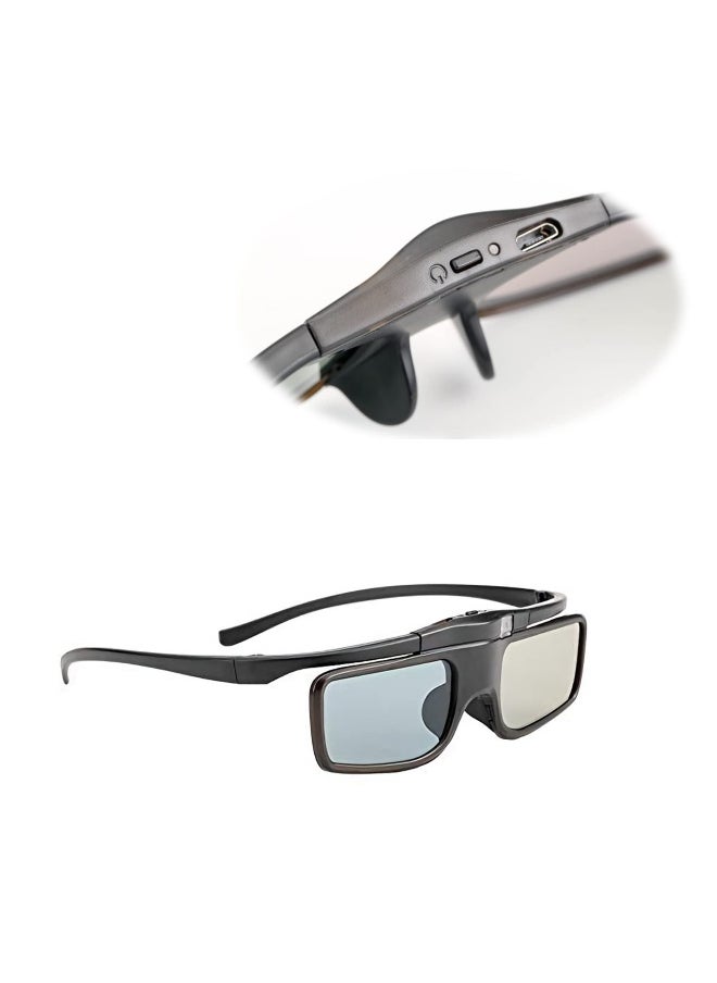 Generic Rechargeable Active Shutter RF 3D Glasses, DELFINO RF 3D Glasses for Sony Epson Toshiba Sharp, Compatible with TDG-BT500A, SSG-5100GB, AN3DG40  - Image 1