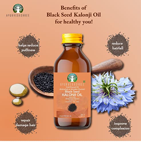 AYURVEDASHREE Cold Pressed Black Seed Oil Omega 3 6 9 Super antioxidant Immune Support Joints Digestion Hair Skin 338 fl oz Extracted on Wooden Churner No GMOUntreated Unrefined - Image 5