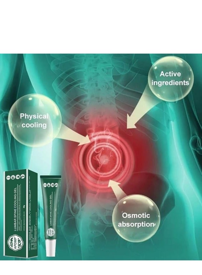APDMP Lumbar Cold Compress Gel, Cool and Soothing, Relieve Waist Discomfort Relax, Muscle Relaxation, Portable  Easy to Use(4PACK) - Image 2
