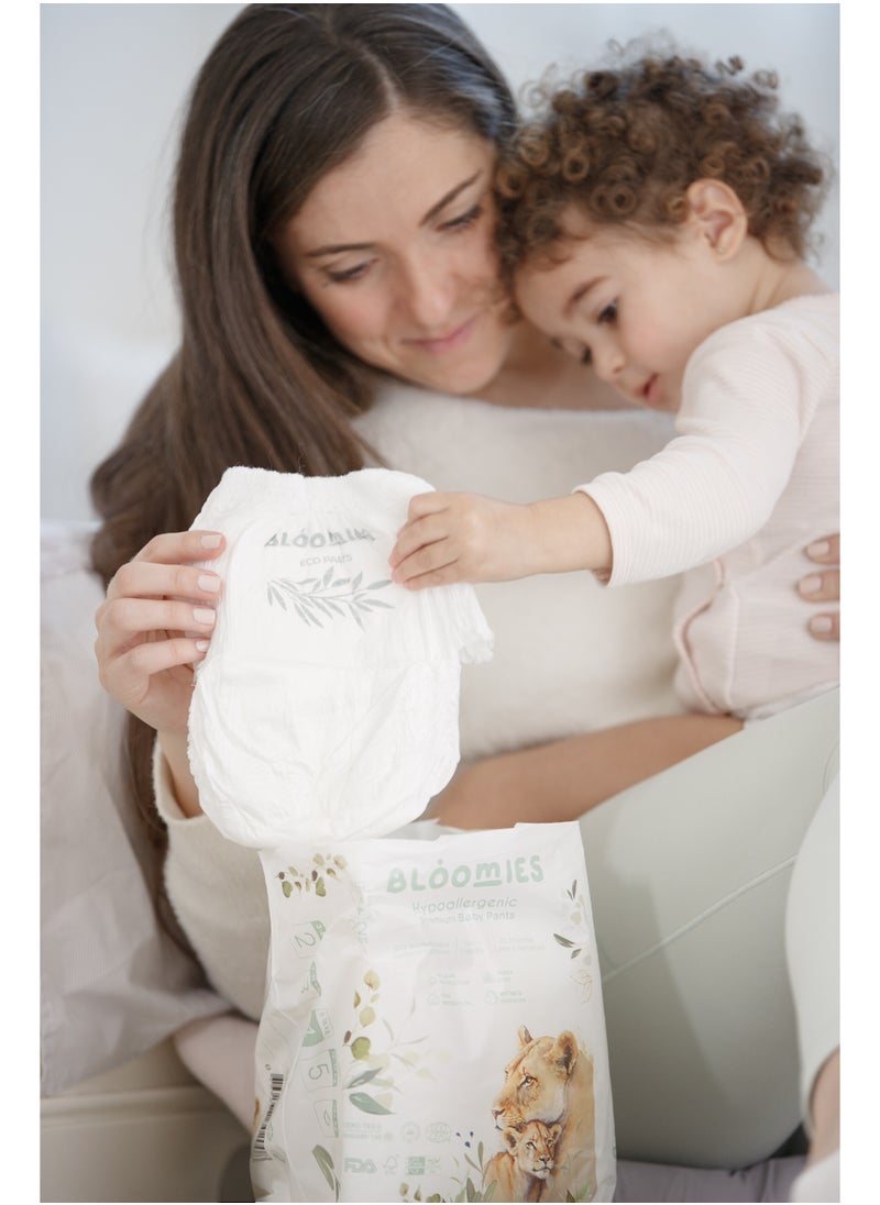 Bloomies - Organic Bamboo Baby Pants Size 4 (9-14kg baby) 22pcs| Eco-friendly, Hypoallergenic, Non-toxic, Breathable Pullups - Image 1
