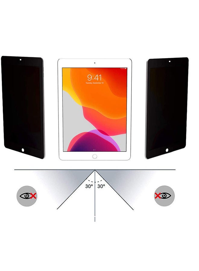 NIBEMINENT Privacy Anti-Spy Tempered Glass Screen Protector For iPad Air 2020 10.9 15cm Black  - Image 2
