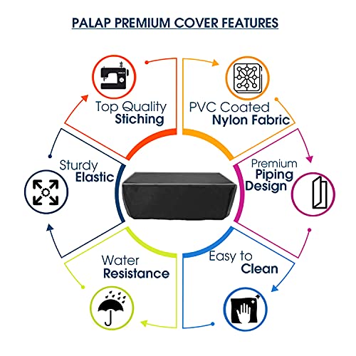 PalaP Dust Proof & Water Proof Washable protective Nylon Printer Cover Compatible for HP 419 All-in-One Ink Tank Wireless-(Black) - Image 3