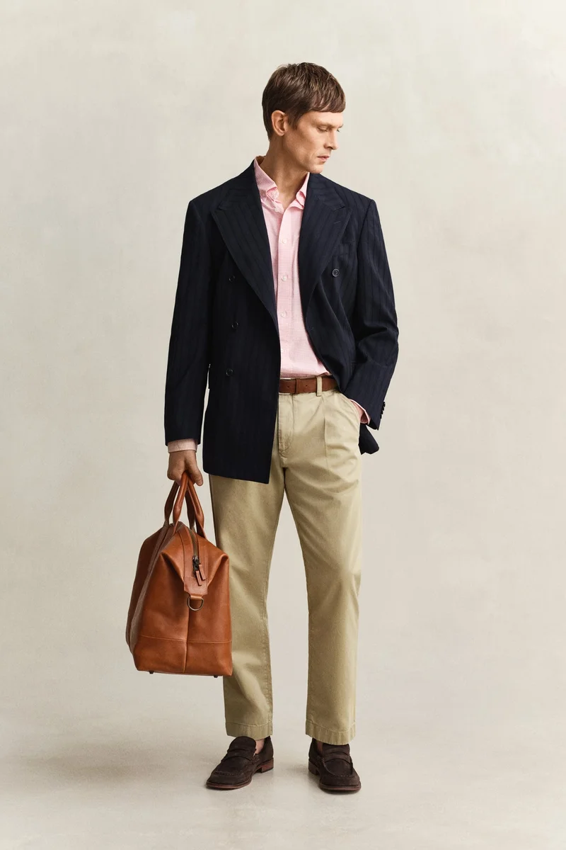 GANT  Regular Classic Poplin Gingham Shirt for Men | Best Price UAE