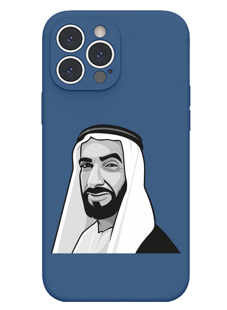 Theodor Protective Slim Fit Case Liquid Silicone Cover with Full Body Protection Anti-Scratch Shockproof Case For iPhone 13 Pro Max Blue  - Signs  - Image 1