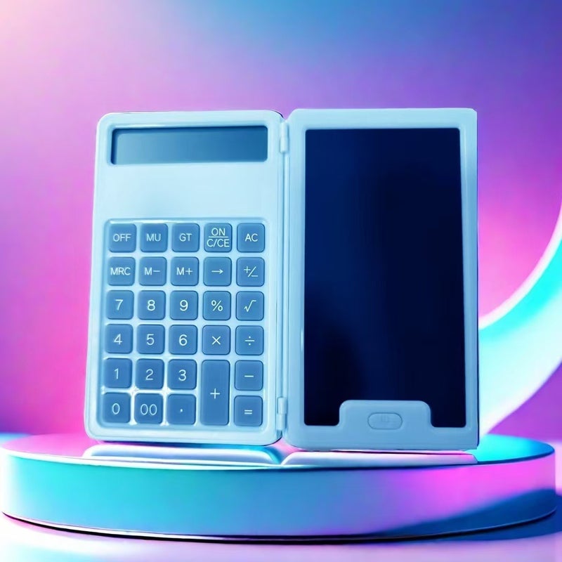 Function Calculator Handwriting Board Two-In-One Multifunctional Folding Quiet Portable Scientific Calculator For Examinations - Image 1