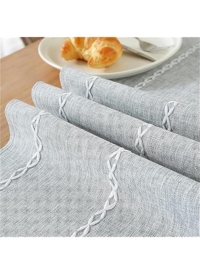 HOOKOR Macrame Table Runner, 72 Inches Rustic Farmhouse Table Runners with Tassels, Boho Cotton Linen Table Runner for Table Decorations, Holiday Party and Wedding  - Image 4
